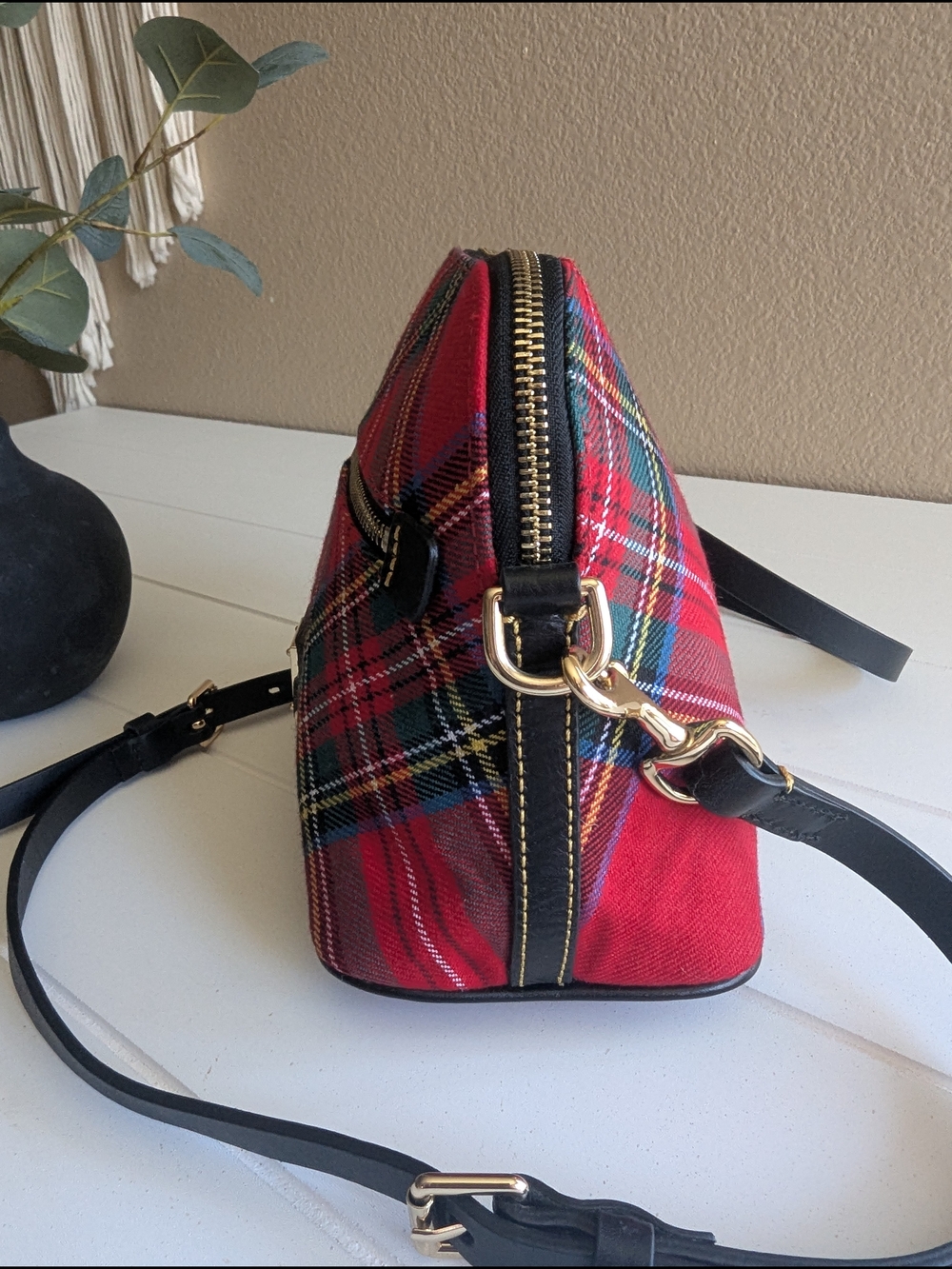 Dooney & Bourke Tartan Plaid Penny Crossbody. - Picture 4 of 12